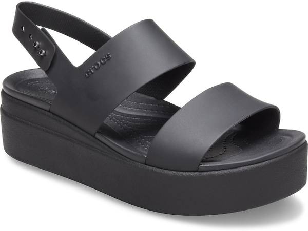 CROCS Women Black Wedges