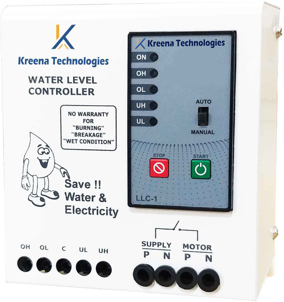 kreena technologies Micro controller based Fully Automatic Water Level Controller and Indicators For Up and Down Tank With 6 Sensors Wired Sensor Security System