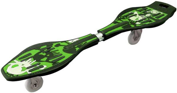 Toyify Wave Board Two Wheel Skate Board with 360 Degree Rotating Wheel,Shock Proof Brake with LED Flash Colourful Lights on Wheels 18 inch x 20 inch S...