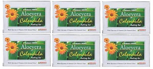 Bakson's Sunny Aloevera Calendula Soap [Pack of 6]