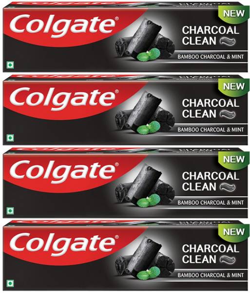 Colgate Charcoal Clean, Black Gel Paste, Bamboo Charcoal and Wintergreen Mint for Clean Mouth Toothpaste