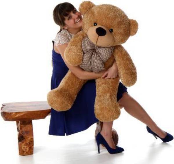 Pocketfriendly Brown 4 feet Teddy Bear For birthday,Kids,Girls - 120 cm (Brown) - 120 cm (Br - 122 cm