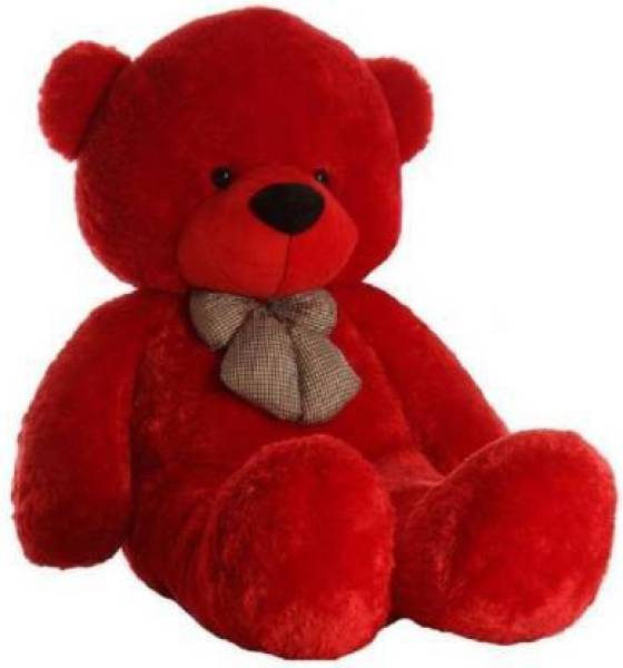 jimdar 4 FEET RED TEDDY BEAR FOR GIFT -122CM (RED)  - 150 cm  (Red)