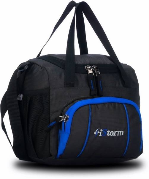 Istorm Spice Lunch Bag Black and Royal blue Zip Waterproof Lunch