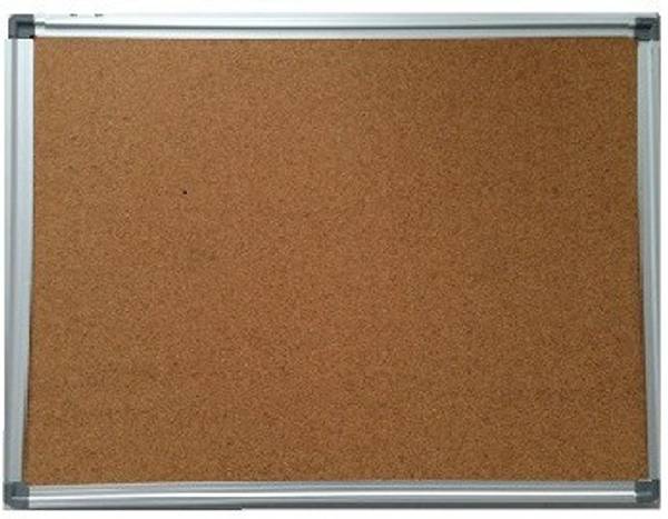 sunway Display Systems Pin-up display board for office & school lightweight Classic frame 1*1.5 feet, Cork color Pin up Board Bulletin Board