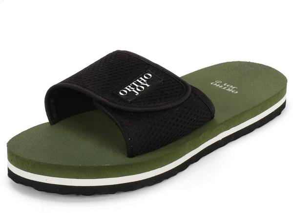 ORTHO JOY Men's Doctor Ortho Slippers/Flip-flops - Green - 08 Flip Flops