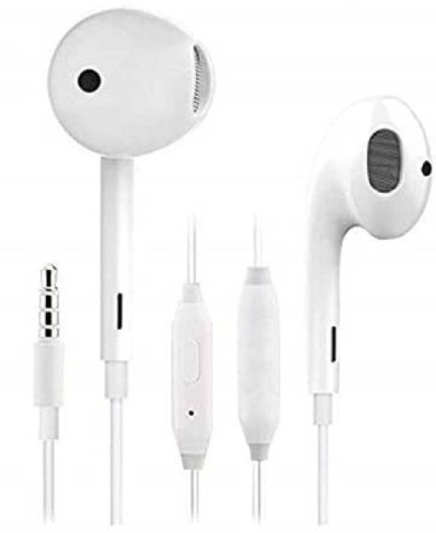 APNA KANHA High Quality Powerful Audio White Earphone Wired Headset