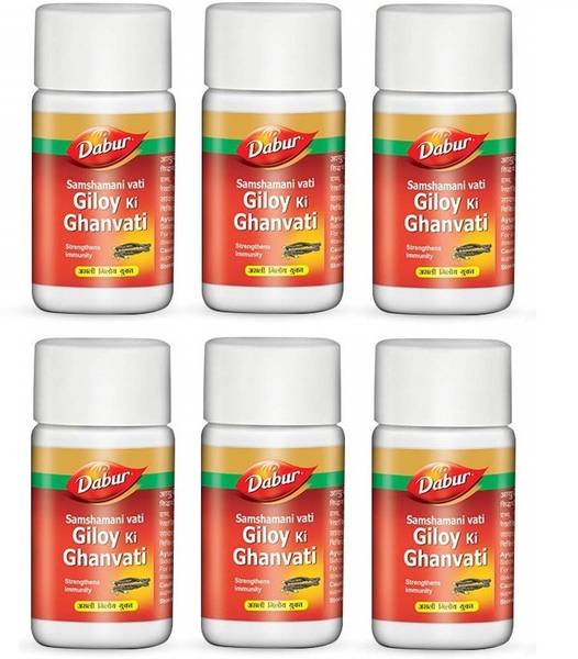 Dabur Shamshamani Vati (Giloy Ki Ghanvati) (40 Tablets, Pack of 6)