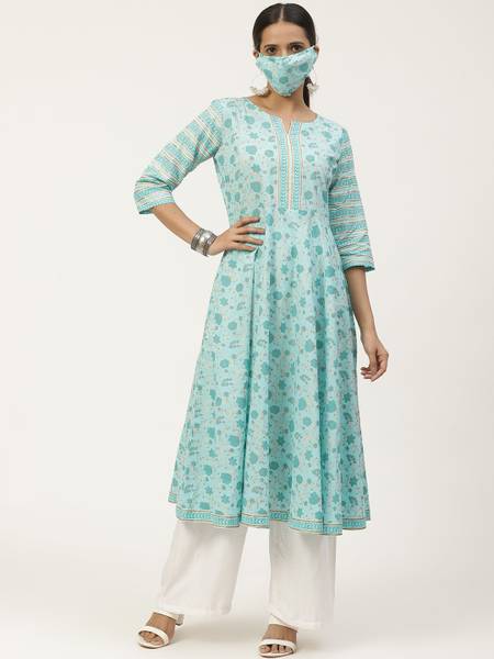GERUA Women Ethnic Dress Blue Dress Price History