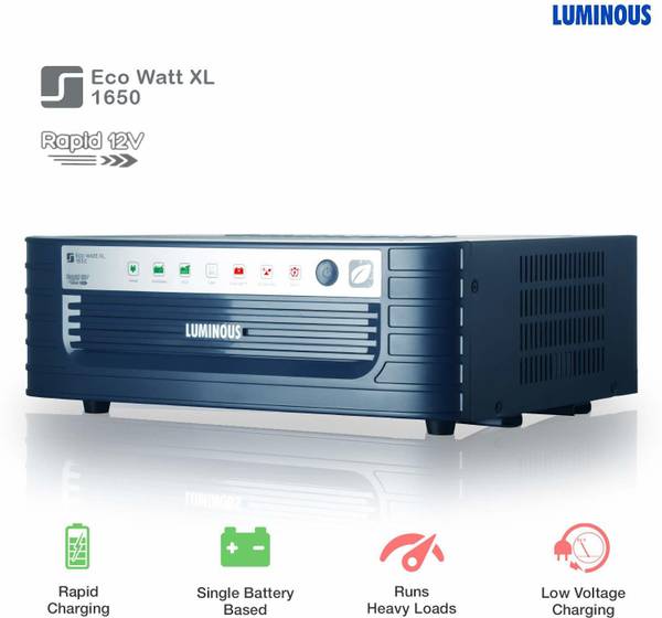 LUMINOUS Eco Watt XL 1650 Rapid 1500VA/12V Square Wave Inverter