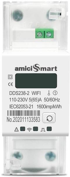amiciSmart WIFI Smart Energy Meter with Automatic Over/Under Voltage Smart Switch