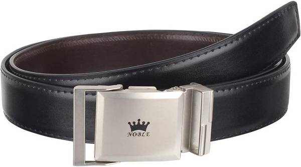 USL Men Formal Black Genuine Leather Belt