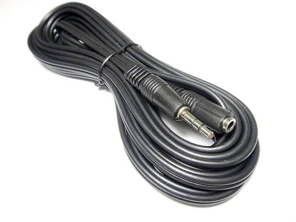 hybite AUX Cable 3 m 3.5mm Male to Female Audio Extension Cable 3 m Stereo Audio Cable (Compatible with mobiles, car stereo, home theater, Black, One ...