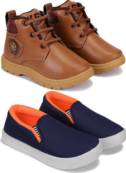 BERSACHE Boys Lace Running Shoes