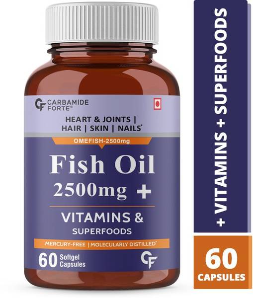CF Omega 3 Fish Oil 2500mg with Biotin,Vitamin D,Vitamin K2MK7,Bone