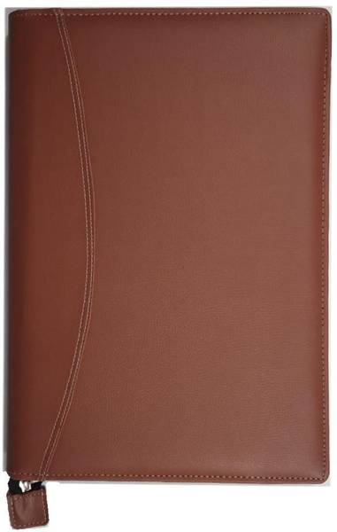 KITTU Faux leather B4 size document file 20 inner leafs  (Set Of 1, Brown)