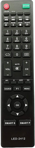 LipiWorld LED-2412 LCD LED Smart TV Compatible for  Intex Remote Controller