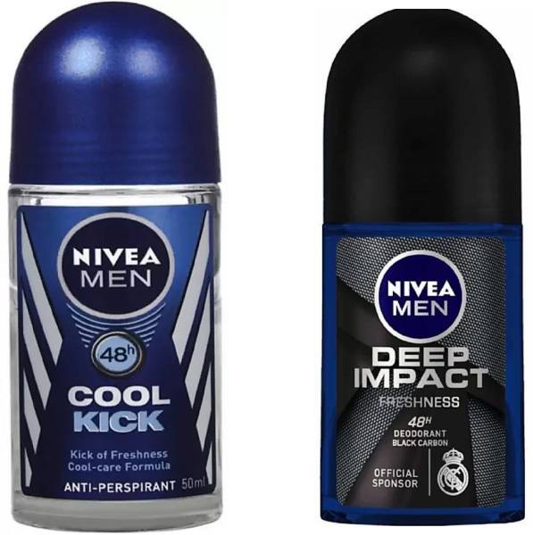 NIVEA COOLKICK , DEEP IMPACT #409 Deodorant Roll-on - For Men & Women