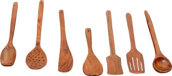 RS ART cook spoon Wooden Serving Spoon Set