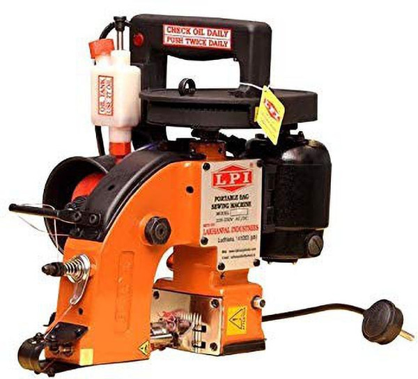 LPI Portable Bag Closer Sewing Machine DA + Powerlon White Bag Closer Thread PP 2 Ply Unbreakable ( Pack of 10 ) Electric Sewing Machine