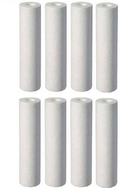 GE FILTRATION Spun Filter Candle 10 inch /Outer Filter/Cartridge/Compatible with all domestic water purifiers pack of 8pc with wrench Solid Filter Car...