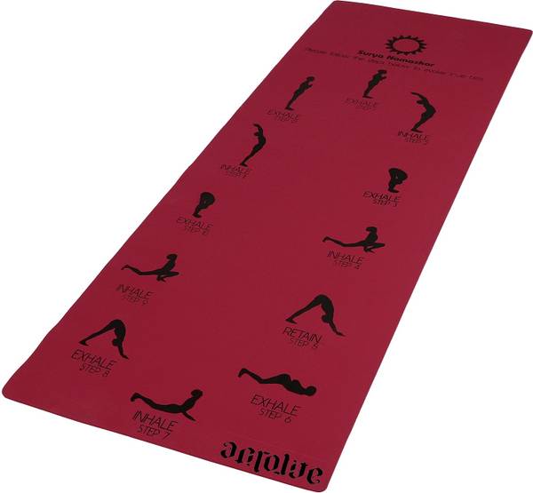 Aerolite Sun Salutation 28 X 78 Red 6.5 mm Yoga Mat