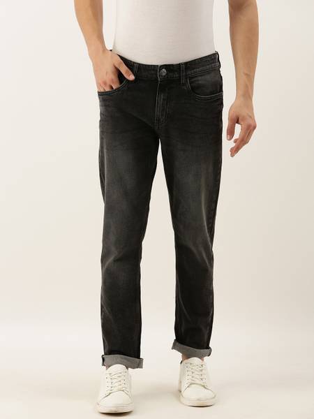 The Indian Garage Co. Slim Men Black Jeans