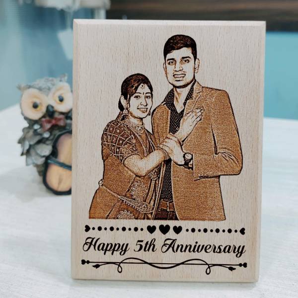 milap creations Wood Table Photo Frame