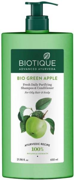 BIOTIQUE green apple shampoo and conditioner
