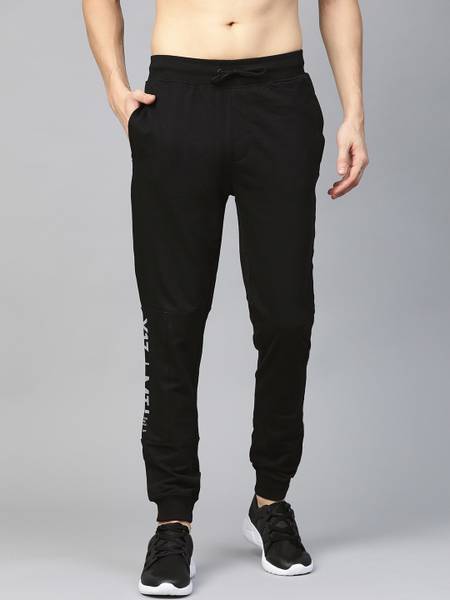 HRX by Hrithik Roshan Solid Men Black Track Pants