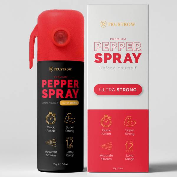 TRUSTROW Ultra Strong Pepper Spray, Self defense 55ml Pepper Stream Spray