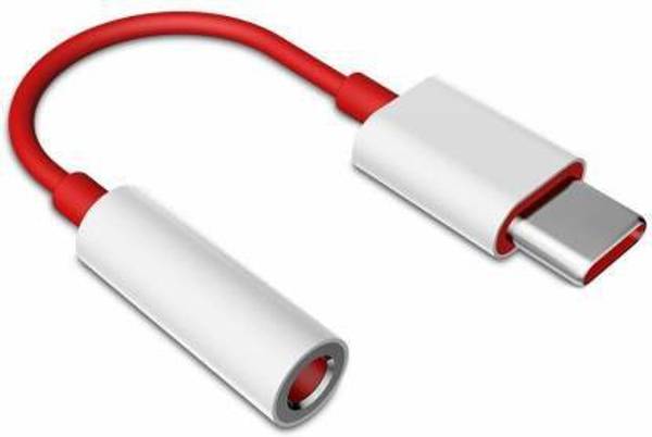 Timyka White, Red Type C to 3.5 mm Audio Jack Converter| Earphone Audio