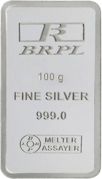 Bangalore Refinery Brpl 100 Gram Silver Bar S 999 100 g Silver Bar