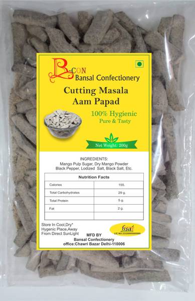 B-con KALA KHATTA MASALA CUTTING AAM PAPAD PACK MANGO Candy