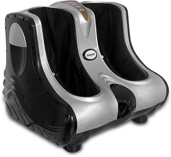 AGARO 33320 Amaze Leg Massager for Foot, Calf &amp; Leg with Vibration &amp; Heat, 3 Massage Levels Massager  (Silver)