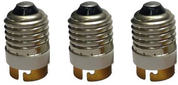 ECOBELL E27 to B22 Light Lamp Bulb Fireproof Holder Adapter Converter Plastic, Aluminium Light Socket