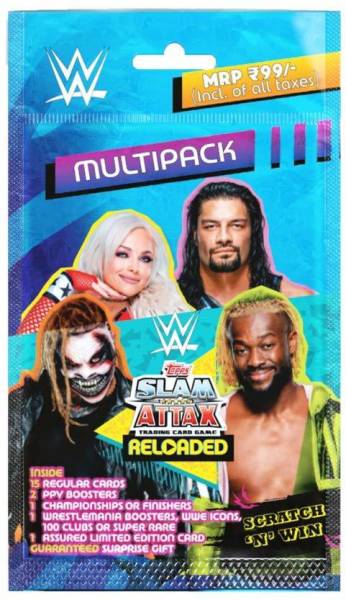 Topps WWE Slam Attax Reloaded 2020 - Multipack (Pack of 4)