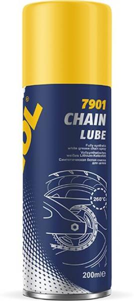 MANNOL Chain LUBE Fully Synthetic White Grease Chain Spray 7901 Chain Oil