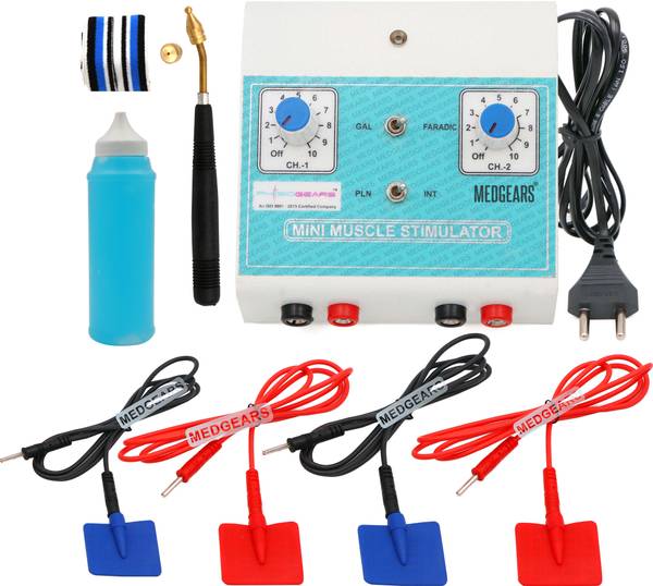 Muscle Pain Machine MEDGEARS Physiotherapy Equipment Mini Muscle Stimulator Machine Mini ...