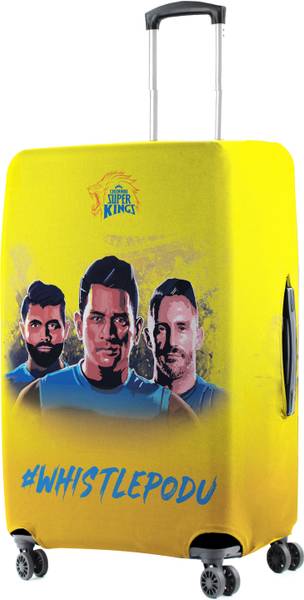 NASHER MILES CSK luggage Cover NM x CSK Polyester Yellow Whistle Podu 65 cm (24 Inch) Medium Protective Luggage Cover Luggage Cover