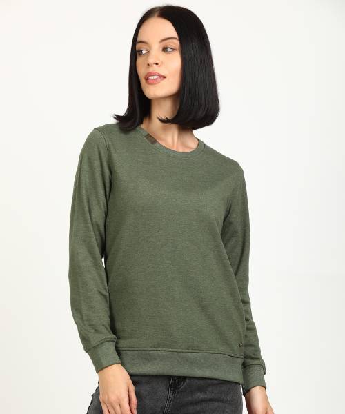 KILLER Full Sleeve Solid Women Sweatshirt