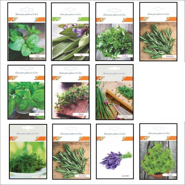CYBEXIS Rosemary,Basil,Thyme,Chives,Dill,Lavander,Oregano,Chemomile,Mint,Sage,Parsley Seed