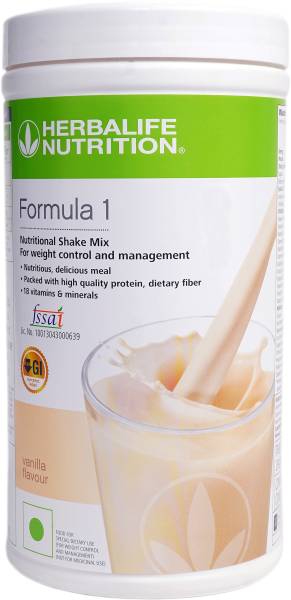 HERBALIFE Formula 1 Nutritional Shake Mix - Vanilla Flavor Plant-Based Protein