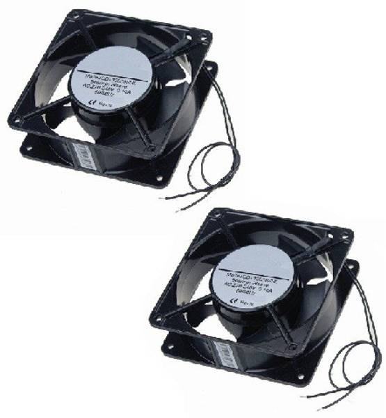 BALRAMA 2pc 4" 220V AC Fan 4 Inch Panel Axial Cooling Electrical Motor Industrial Metal 110 mm Exhaust Fan