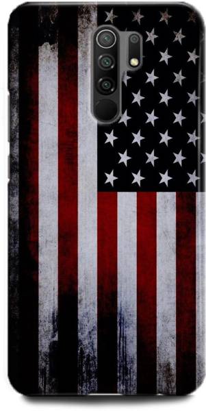 INDICRAFT Back Cover for Redmi 9 Prime USA, AMERICAN FLAG, UNITED STATES, UNION DARK