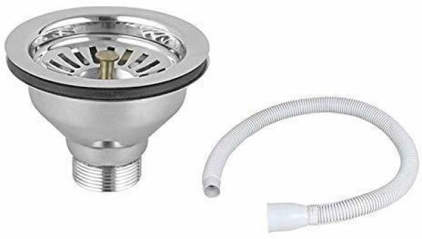 Rishikansh Bathroom Sink Stainless Steel, Plastic Push Down Strainer