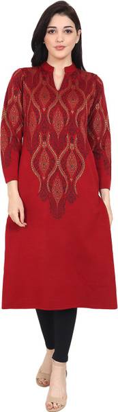 Rosary Women Printed Straight Kurta