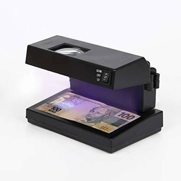 SWAGGERS Fake Note Detector/Money Cash Currency Detector Checker Testing Machine with UV Blue Lamp and White Light for Shops, Offices, Banks and Post ...