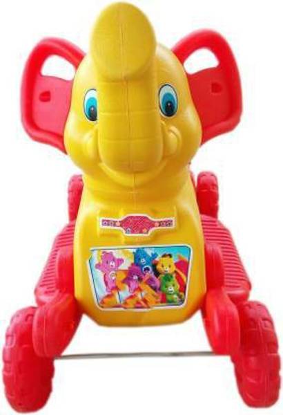 Smiley Bell BABY PLASTIC elephant WITH ROCKING FUNCTION AND RUNNING RIDEO ON WITH AMAZING COLOR FOR YOUR KIDS First Class Rocking Plastic elephant Wit...