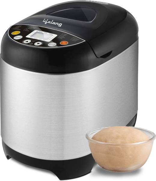 Lifelong Atta and Bread Maker 550 Watt (19 Pre-Set Menu with Adjustable Crust Control) LLBM01. Bread Maker  (Black)